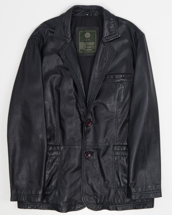 Мужской кожаный пиджак