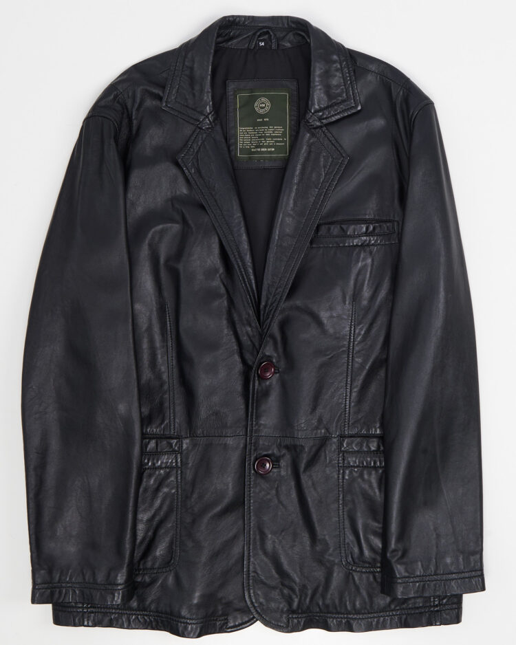 Мужской кожаный пиджак