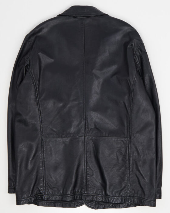 Мужской кожаный пиджак — фото 3