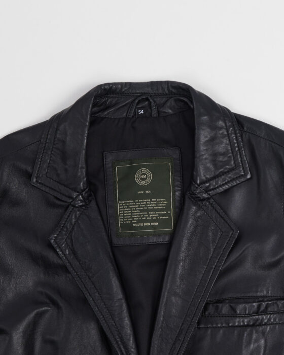 Мужской кожаный пиджак — фото 4