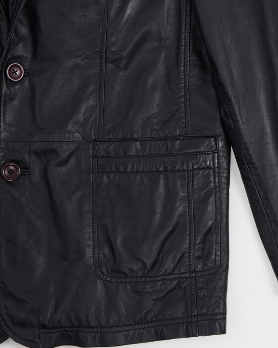 Мужской кожаный пиджак — фото 5