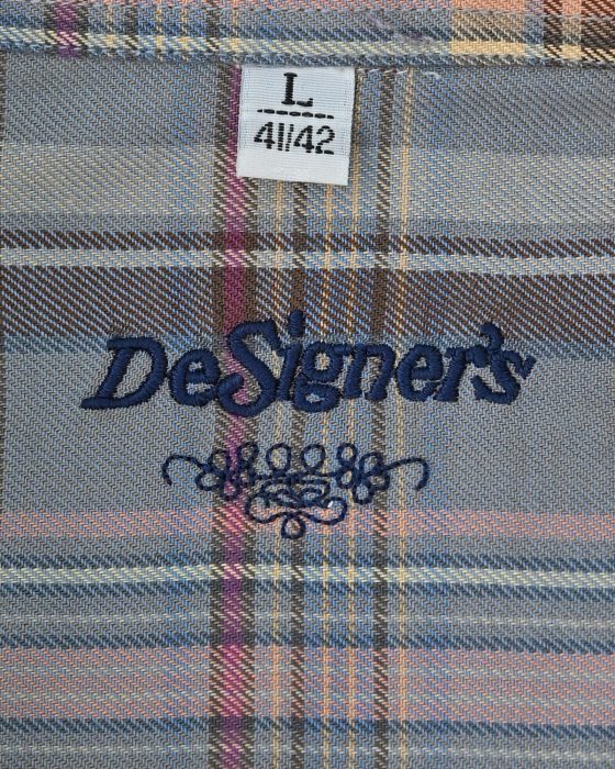 Мужская винтажная рубашка в клетку DeSigner's — изображение 6