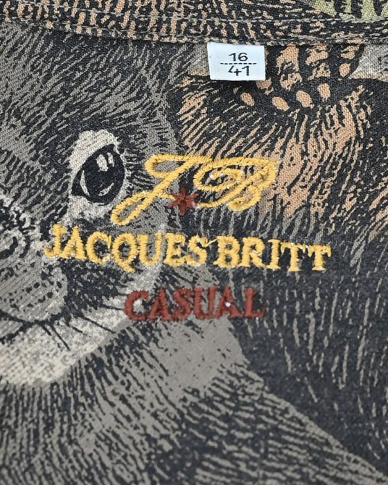 Мужская рубашка с принтом лесных животных Jacques Britt Casual — изображение 6