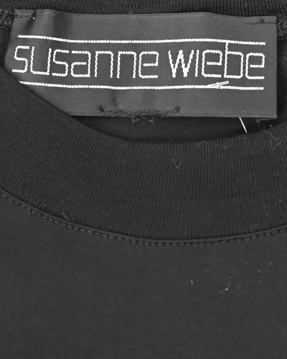 Чёрная  дизайнерская футболка с пайетками от Susanne Wiebe — изображение 5