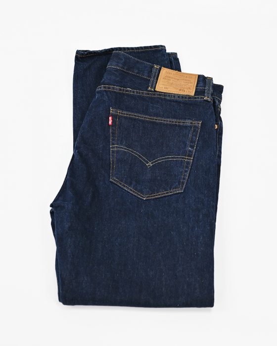 Темно-синие мужские джинсы Levi’s 502 — изображение 5