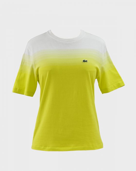Женская футболка Lacoste с градиентом