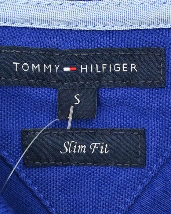 Женское поло Tommy Hilfiger в оттенке индиго — изображение 5
