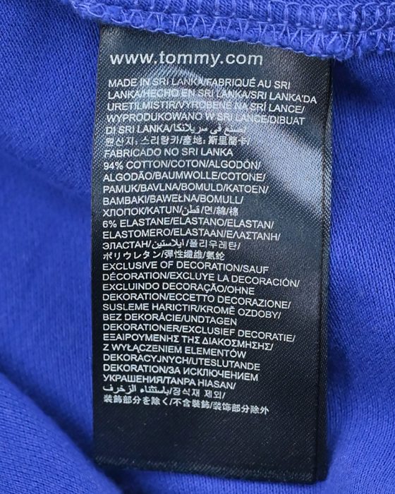 Женское поло Tommy Hilfiger в оттенке индиго — изображение 6
