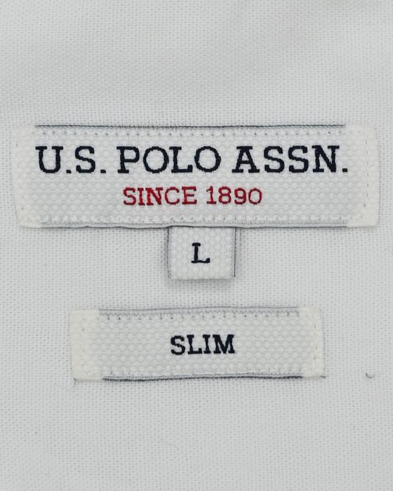 Мужская классическая рубашка U.S. Polo Assn. в полоску — изображение 6