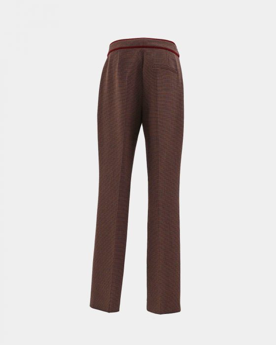 Винтажные женские брюки Hugo Boss в кирпичном оттенке — изображение 3
