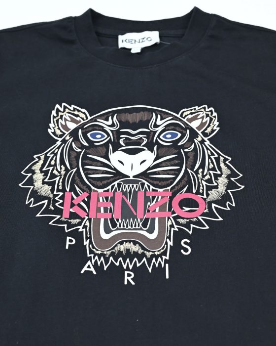 Черное платье-футболка KENZO с тигром — изображение 5