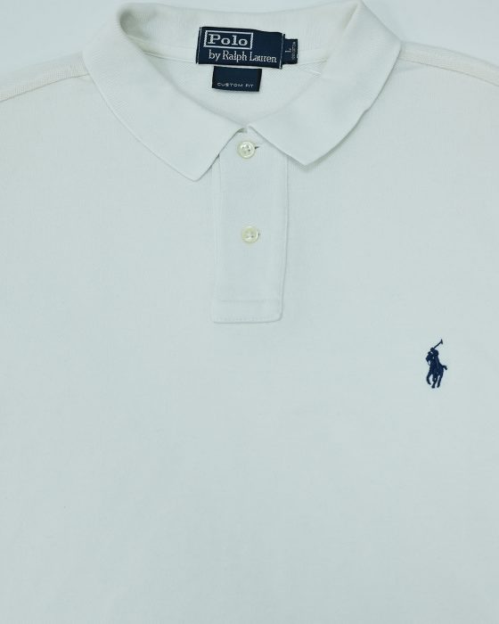Белая мужская футболка-поло Polo Ralph Lauren — изображение 4