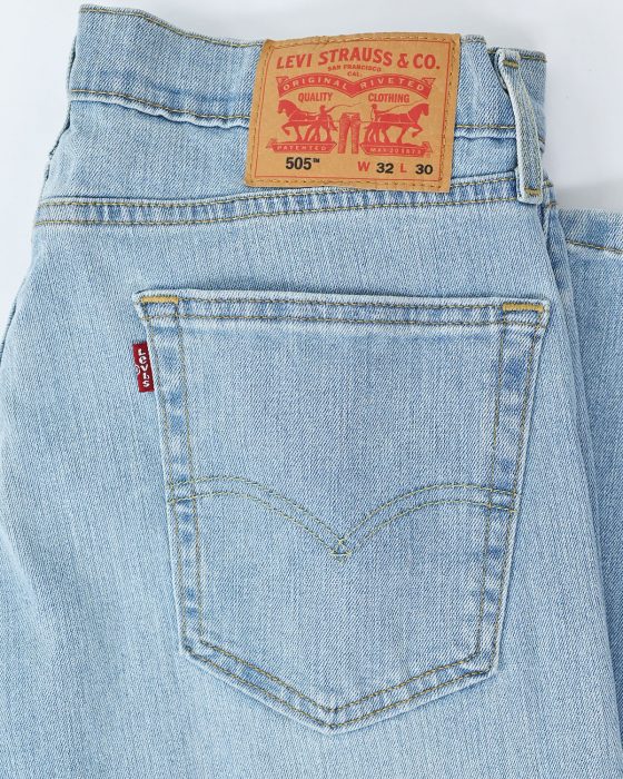 Мужские голубые джинсы Levi’s 505 — изображение 5