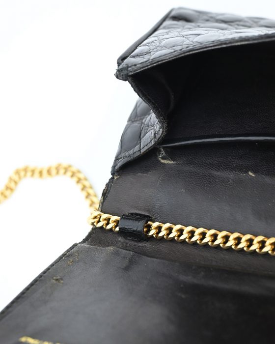Кожаная сумка Céline Paris с тиснением под крокодила — изображение 8