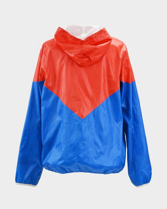Ветровка Adidas Originals двухцветная красно-синяя — изображение 4