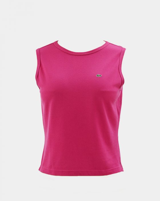 Женская розовая майка Lacoste