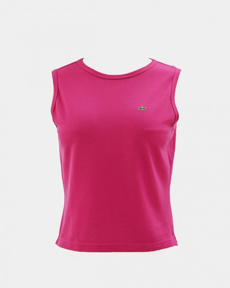Женская розовая майка Lacoste