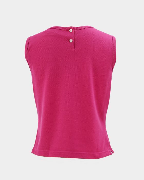 Женская розовая майка Lacoste — изображение 3