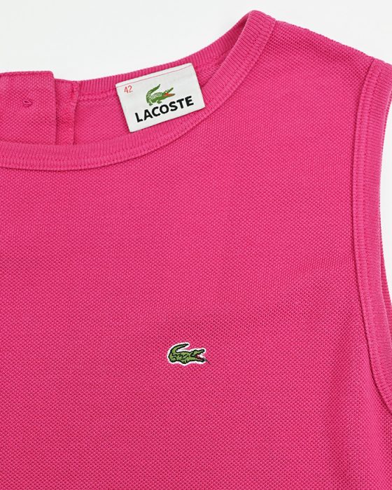Женская розовая майка Lacoste — изображение 5