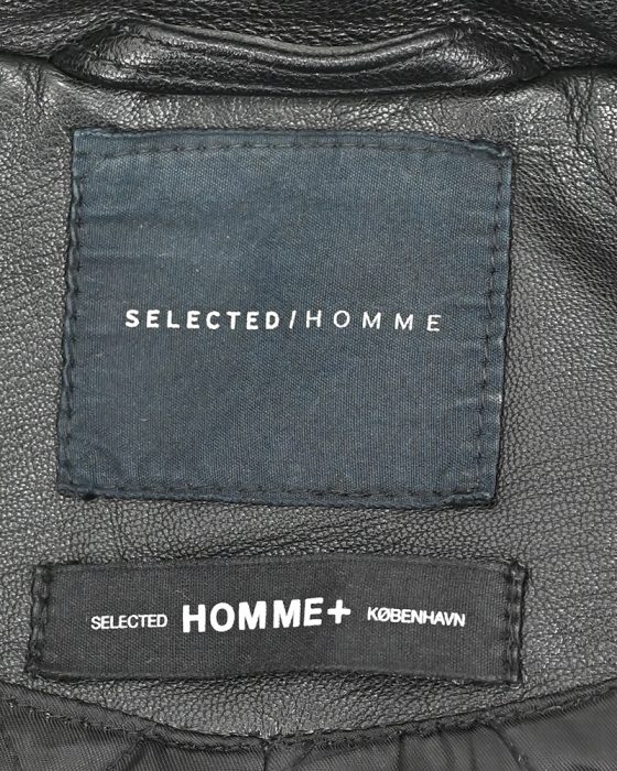 Кожаная куртка Selected Homme — изображение 5