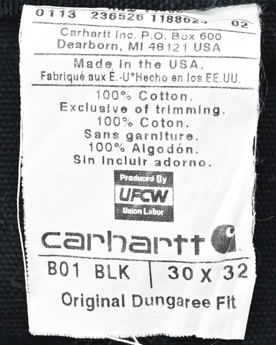 Черные мужские джинсы Carhartt — изображение 6