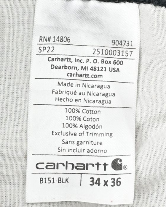 Мужские черные джинсы Carhartt — изображение 6