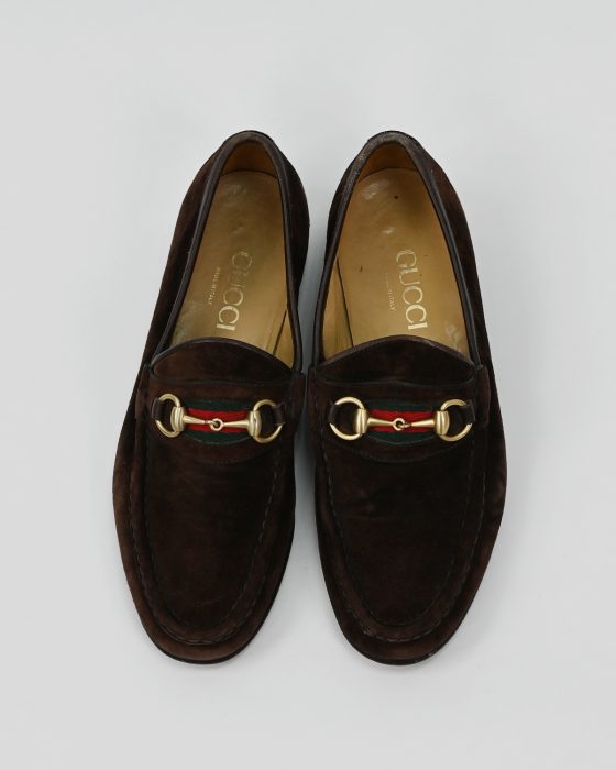 Мужские замшевые лоферы Gucci — изображение 2