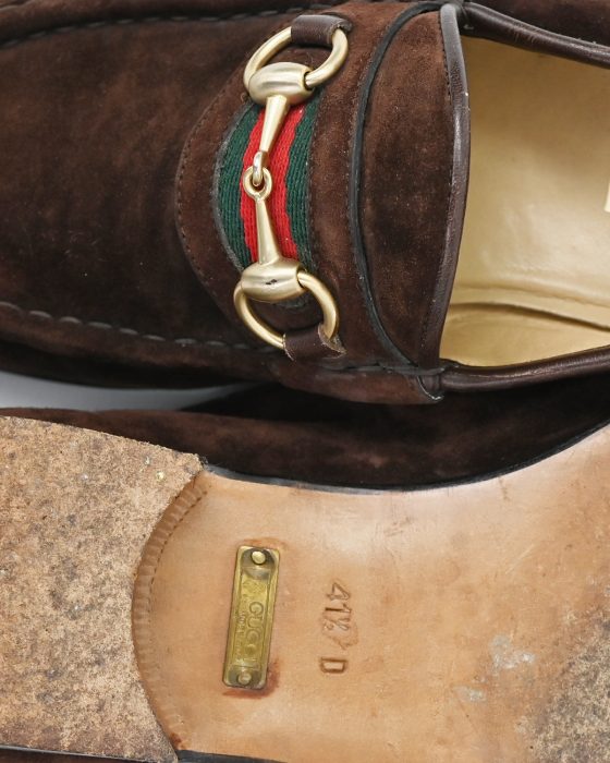 Мужские замшевые лоферы Gucci — изображение 7