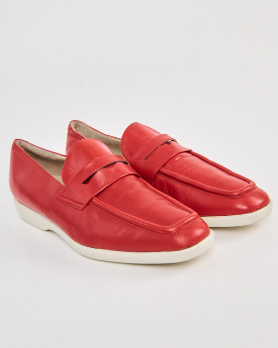 Женские лоферы BALLY из красной кожи Bally