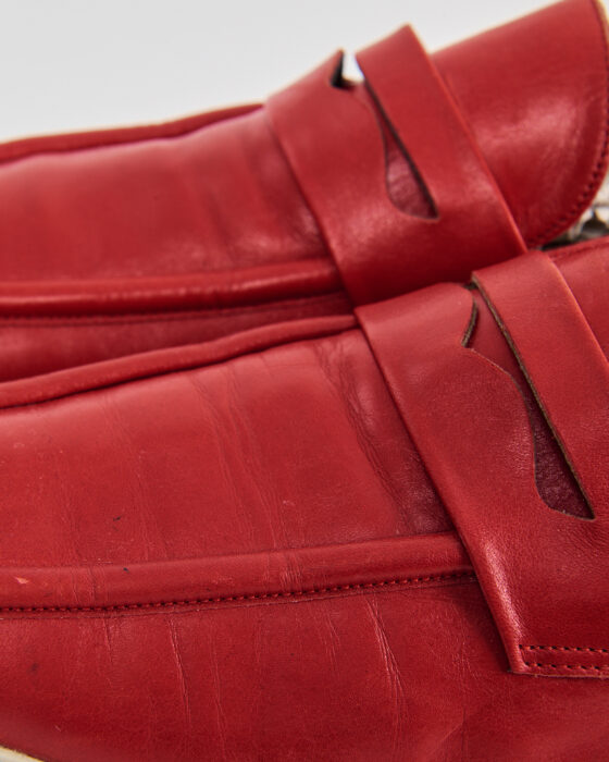 Женские лоферы BALLY из красной кожи Bally — фото 6