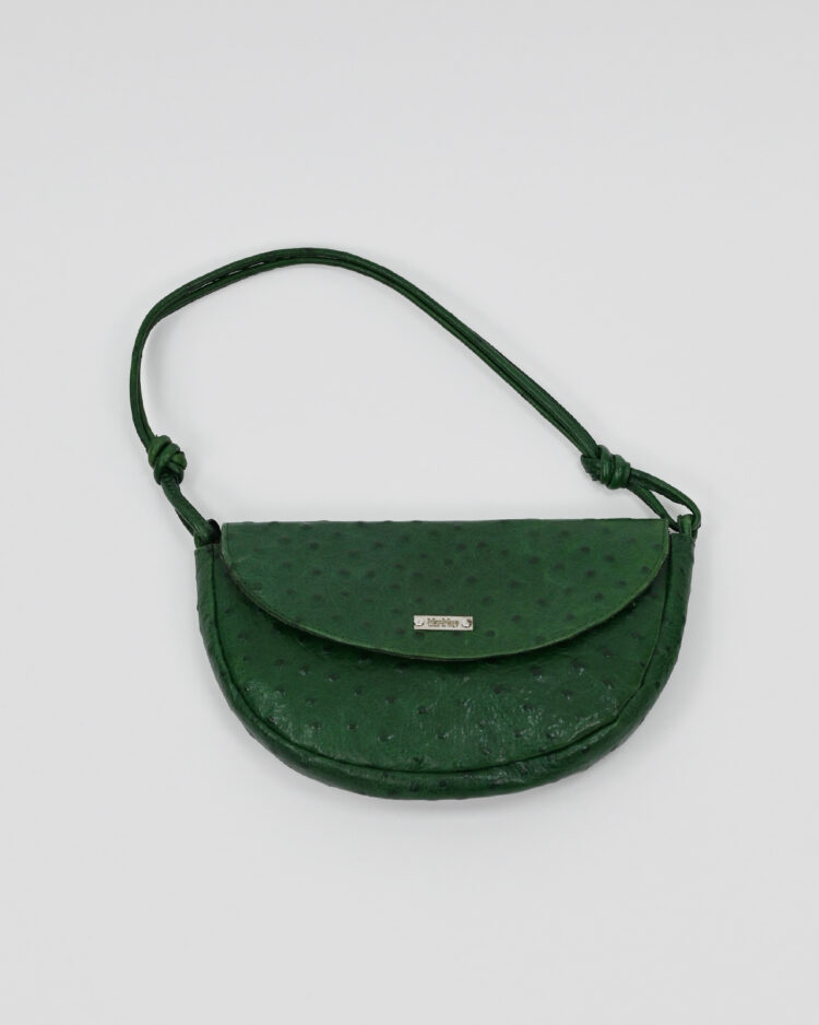 Зелёная cумка Max Mara из кожи