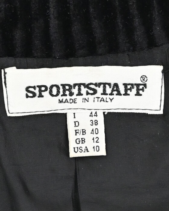 Жакет из черного вельвета SPORTSTAFF — изображение 5