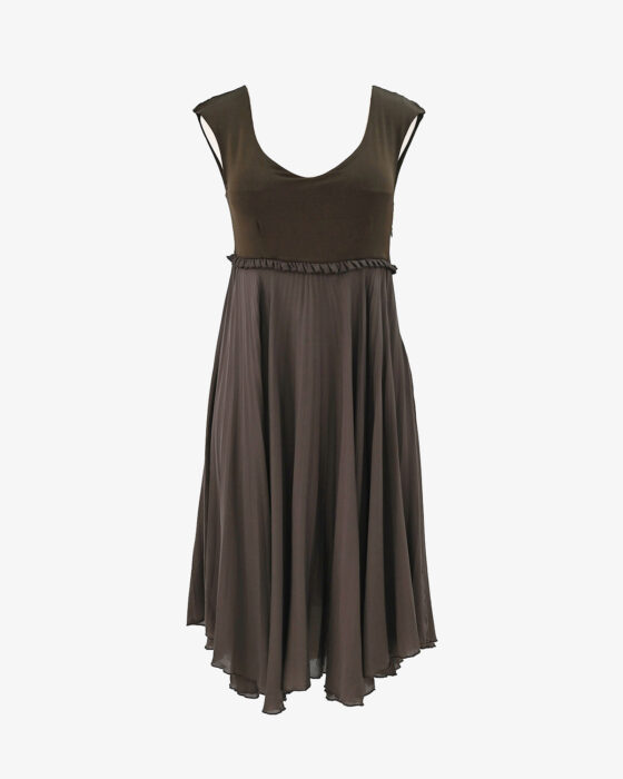 Коричневое платье MaxMara