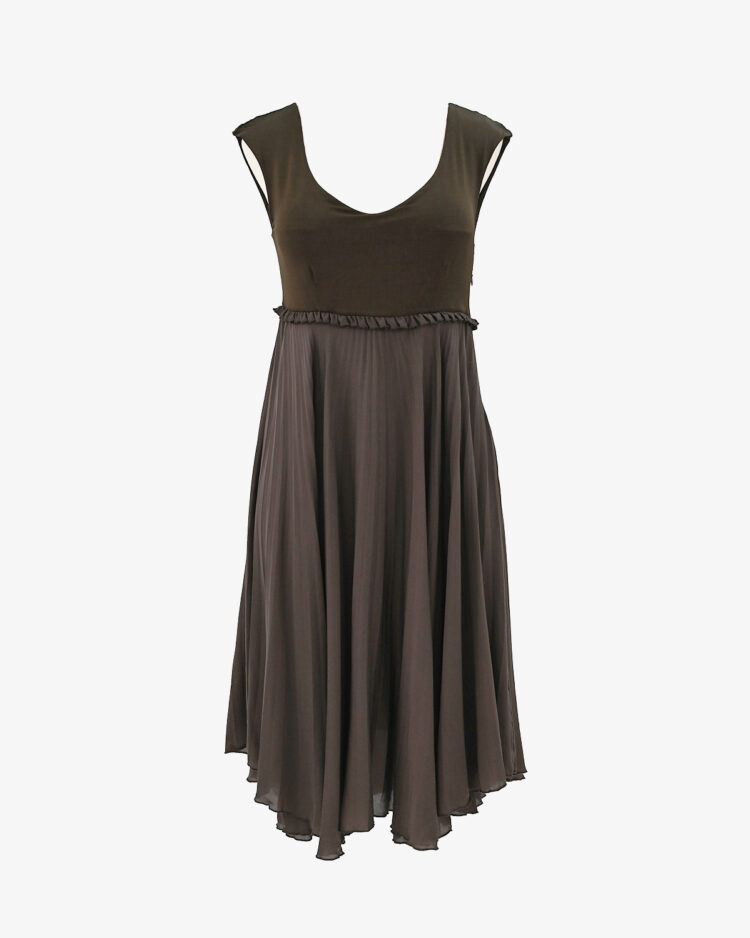 Коричневое платье MaxMara