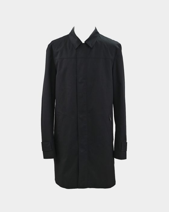 Мужское черное пальто HUGO BOSS