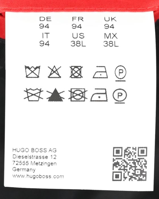 Мужское черное пальто HUGO BOSS — изображение 7