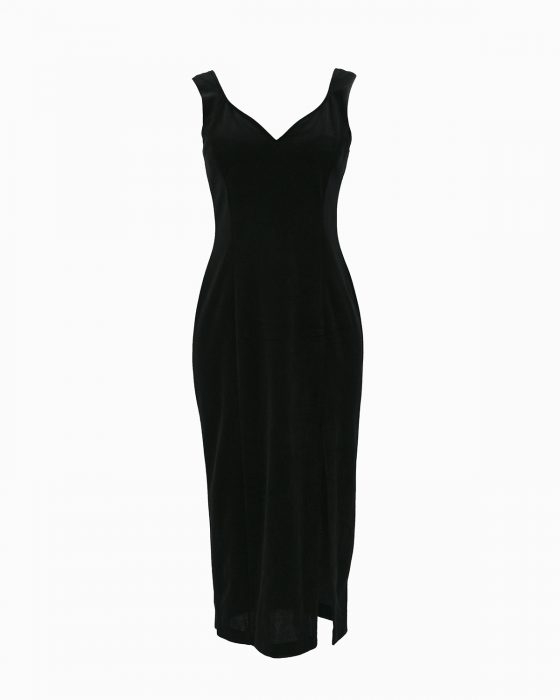 Черное бархатное платье Dorothy Perkins