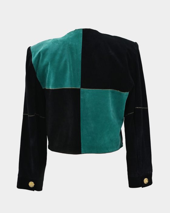 Жакет из замши в стиле color block от Yessica — изображение 3