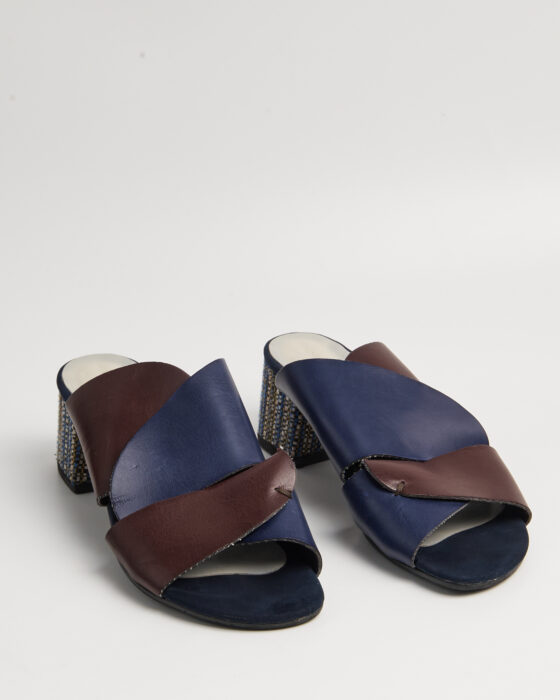 Босоножки NR Rapisardi с плетёным каблуком — фото 2