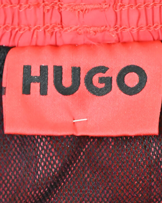 Мужские красные шорты HUGO с сетчатой подкладкой — изображение 6