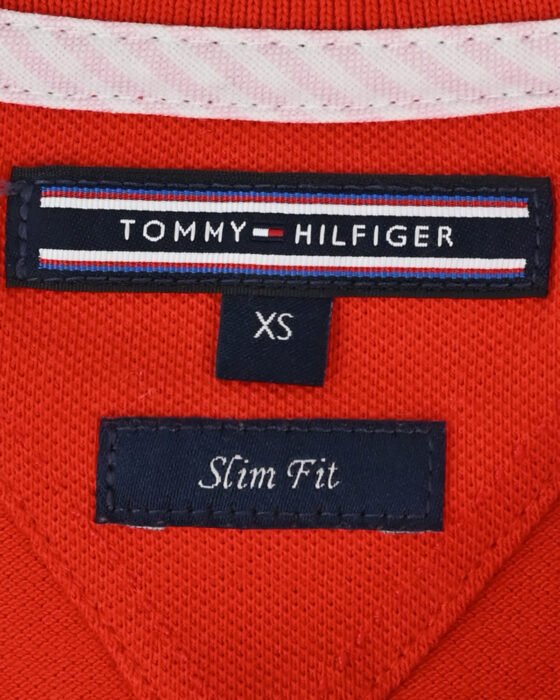 Женская красная футболка-поло Tommy Hilfiger — изображение 5