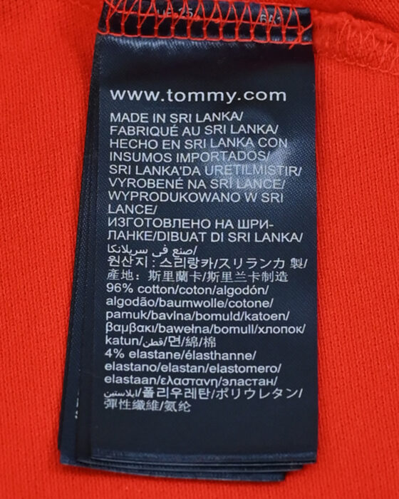 Женская красная футболка-поло Tommy Hilfiger — изображение 6