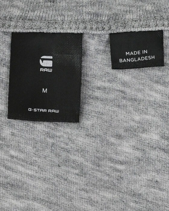Женская серая футболка G-Star RAW — изображение 5