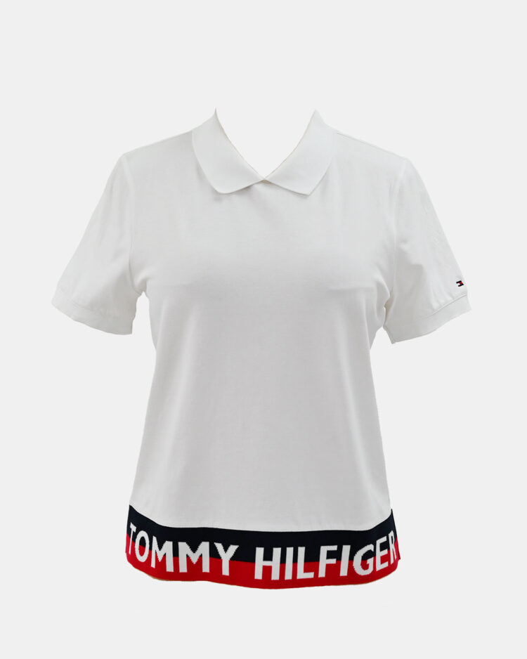 Женская футболка-поло Tommy Hilfiger с логотипом
