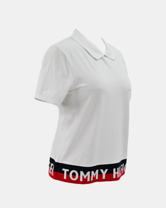 Женская футболка-поло Tommy Hilfiger с логотипом — изображение 2