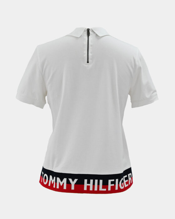 Женская футболка-поло Tommy Hilfiger с логотипом — изображение 3