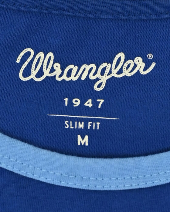 Мужская синяя футболка Wrangler — изображение 5