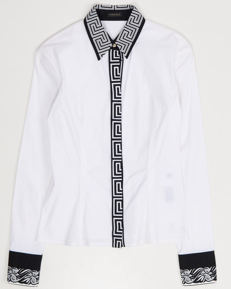 Рубашка Versace с фирменным узором