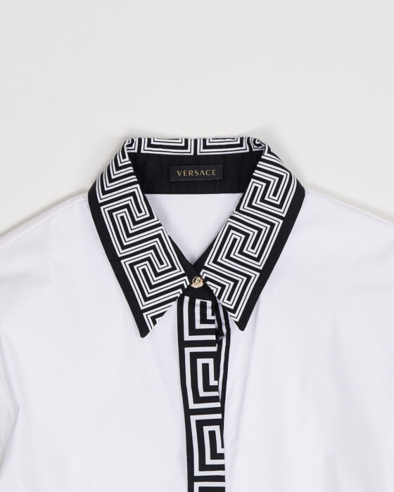 Рубашка Versace с фирменным узором Versace — фото 3
