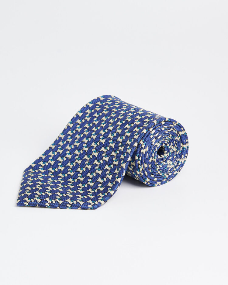 Мужской шелковый галстук с узором
